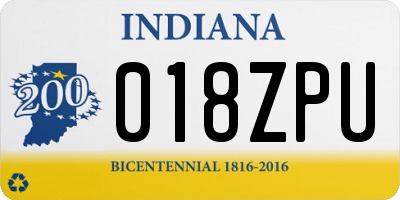 IN license plate 018ZPU