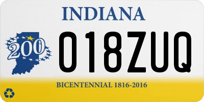 IN license plate 018ZUQ