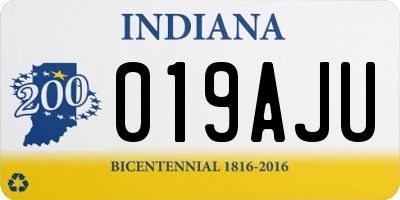 IN license plate 019AJU