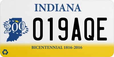 IN license plate 019AQE