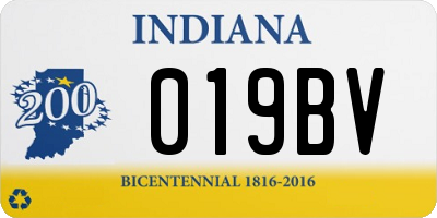 IN license plate 019BV