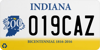 IN license plate 019CAZ