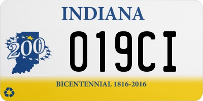 IN license plate 019CI