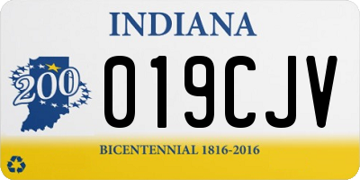 IN license plate 019CJV