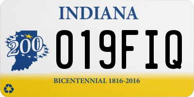 IN license plate 019FIQ