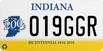 IN license plate 019GGR