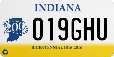 IN license plate 019GHU