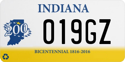 IN license plate 019GZ