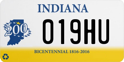 IN license plate 019HU