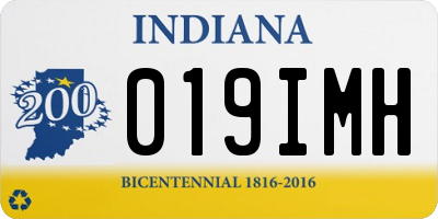 IN license plate 019IMH