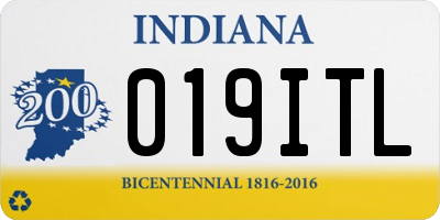 IN license plate 019ITL