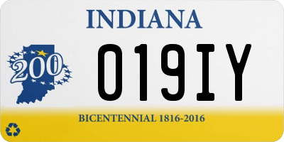 IN license plate 019IY