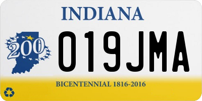 IN license plate 019JMA