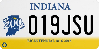 IN license plate 019JSU