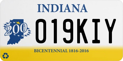 IN license plate 019KIY