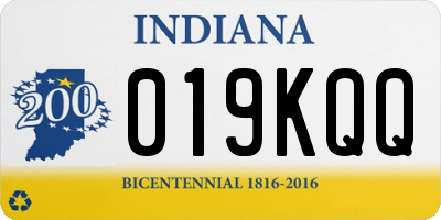 IN license plate 019KQQ