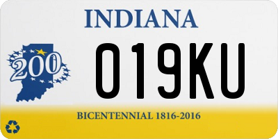 IN license plate 019KU