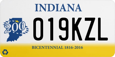 IN license plate 019KZL