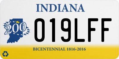 IN license plate 019LFF