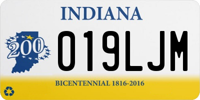 IN license plate 019LJM