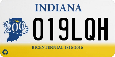 IN license plate 019LQH