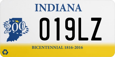 IN license plate 019LZ