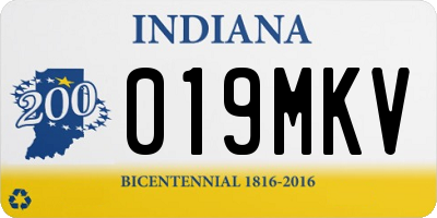 IN license plate 019MKV