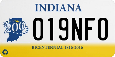 IN license plate 019NFO