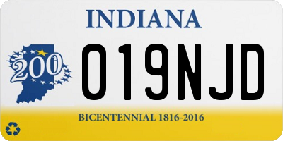 IN license plate 019NJD