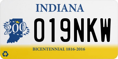 IN license plate 019NKW