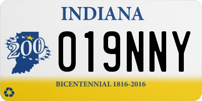 IN license plate 019NNY