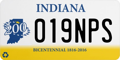 IN license plate 019NPS