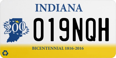 IN license plate 019NQH