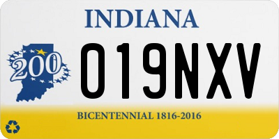IN license plate 019NXV
