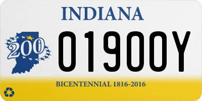 IN license plate 019OOY