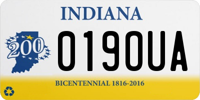 IN license plate 019OUA