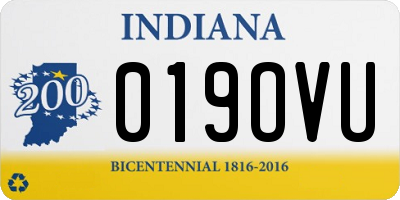 IN license plate 019OVU