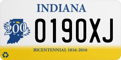 IN license plate 019OXJ
