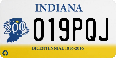 IN license plate 019PQJ