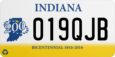 IN license plate 019QJB