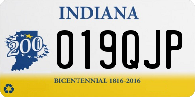 IN license plate 019QJP