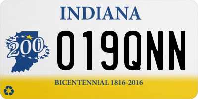 IN license plate 019QNN