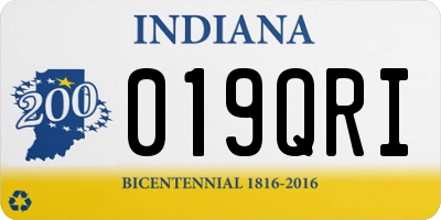 IN license plate 019QRI