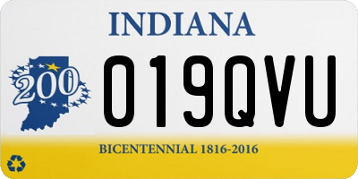 IN license plate 019QVU