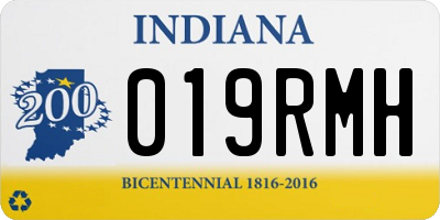 IN license plate 019RMH