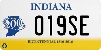 IN license plate 019SE