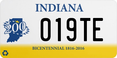 IN license plate 019TE
