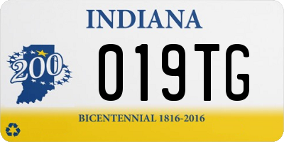 IN license plate 019TG