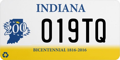 IN license plate 019TQ