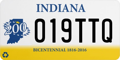 IN license plate 019TTQ